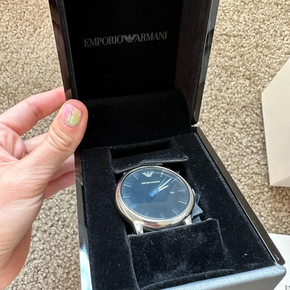 Emporio Armani AR1692 Mens Black Luigi Watch